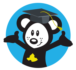 2_Momice_onderwijs_ Mo_met_Afstudeerhoed